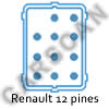 Conector de Diagn&oacute;stio Renault 12 pines